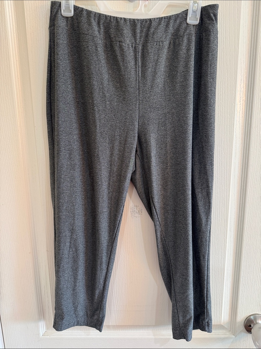 Terra & Sky Heather Gray Stretch Knit Top